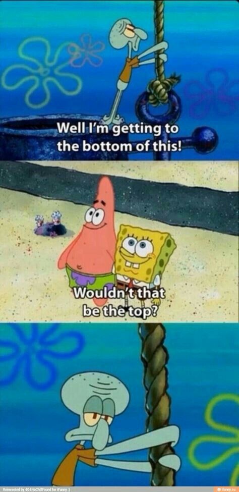 Some days, I am Spongebob. Other days, I'm Squidward. Spongebob Logic, Spongebob Quotes, Spongebob And Patrick, Funniest Jokes, Funny Spongebob Memes, Spongebob Square, Spongebob Funny, Spongebob Memes, Tv Show Quotes