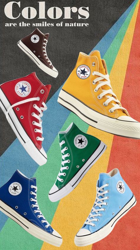 #converse #retrofashion #skater #colors Converse Product Photography, Converse Advertisement, Poster Converse, Converse Poster, Retro Converse, Y2k Poster, Converse Design, Shoe Advertising, Retro Skater