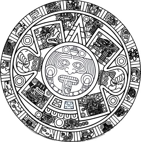 Aztec Symbols, Mayan Tattoos, Aztec Tattoo Designs, Mayan Calendar, Mayan Art, Samoan Tattoo, Aztec Tattoo, Aztec Calendar, Mexico Art