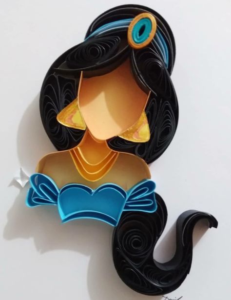 Quilling Disney, Princess Jazmin, Disney Minimalist, Aladdin Disney, Art Quilling, Quilling Craft, Fun Vid, Quilling Paper Craft, Paper Quilling Designs