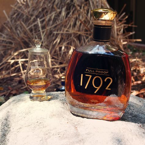 The 1792 Full Proof Bourbon has a full rich nose with the spice and oak balancing out the sweetness. The oak and spice stay strong to help balance out the sweetness on the palate as well. It’s a chewy full bourbon, but I wish it had a bit more depth to it. The high proof and non-chill filtering are great touches and deliver a mouthfeel that matches the flavor profile. I wouldn’t call this a fantastic bourbon, but I would call it a great one for sure. Whisky Cocktail Recipes, Bourbon Liquor, Rare Whiskey, Bourbon Bar, Good Whiskey, Whiskey Bar, Alcoholic Drink, Vintage Bottles, Adult Beverages