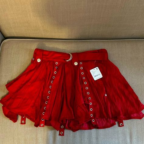 Free People, Rue Mini Skirt Red Mini Skirt, Cute Nike Shoes, Sparkly Things, Cute Nikes, Free People Dresses, Cherry Red, Rodeo, Nike Shoes, Mini Skirt