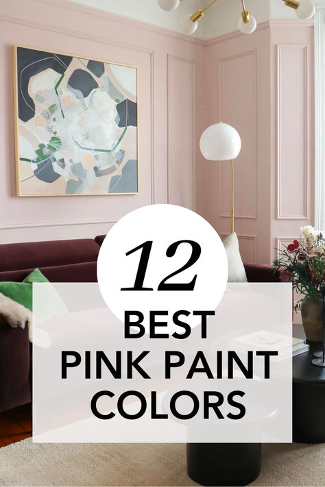 best pink paint colors Perfect Pink Paint For Nursery, Sw Blush Pink Paint, Behr Pink Elephant, Benjamin Moore Pink Accent Wall, Subtle Pink Walls, Rosewater Paint Color Behr, Bm Pink Paint Colors, Soft Pink Walls Living Room, Pink Interior Paint Colors