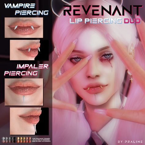 Sims 4 Piercings, Sims 4 Tattoos, Lip Piercings, Cc Sims4, Sims 4 Cas Mods, The Sims 4 Skin, Cc Furniture, Free Sims 4, Sims 4 Cc Makeup