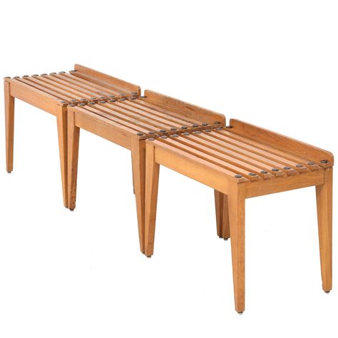 Set of Three Porte Bagage Benches | From a unique collection of antique and modern luggage racks at https://www.1stdibs.com/furniture/more-furniture-collectibles/luggage-racks/ Luggage Rack Guest Room, Luggage Rack Hotel, Guest Room Furniture, Luggage Racks, Craftsman Furniture, Lodge Cabin, Cape House, Guest Room Decor, Vintage Luggage