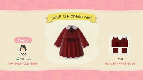 Acnh Winter Outfit Codes, Animal Crossing Winter Outfits, Animal Crossing Online, Animal Crossing Town Tune, Acnh Winter, Animal Crossing Custom Designs, Acnh Outfits, Skull Tie, Nintendo Switch Animal Crossing