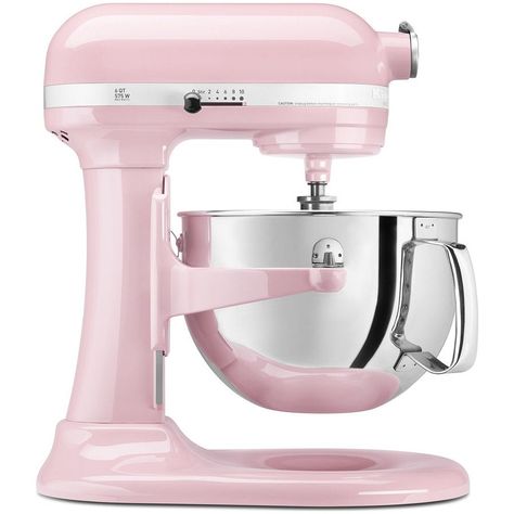 light pink kitchenaid mixer Guava Glaze, Kitchenaid Professional, Countertop Appliances, Kitchenaid Stand Mixer, Lift Design, Stainless Steel Bowl, Pink Kitchen, Stand Mixer, Everything Pink