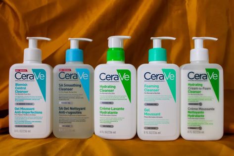 The Best Cerave Cleanser For Your Skin Type - Ebun & Life All Cerave Products, Cerave Combination Skin, Cerave Cleanser For Combination Skin, Cerave Aestethic, Best Cerave Cleanser, Cerave Acne Control Cleanser, The Best Cleanser, Cerave Products, Cerave Cleanser