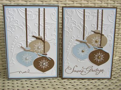 Stamp My Day: Delightful Ornaments Stamped Christmas Cards, Christmas Card Ornaments, Ornament Card, Ideas Hogar, Stampin Up Christmas Cards, Christmas Cards To Make, Punch Cards, Stamping Up Cards, Winter Cards