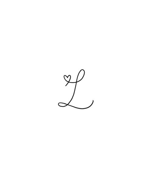 Letter L Tattoo Ideas Initials, Letter L Tattoo Small, L Tatoos Initial, L Heart Tattoo, Letter L Tattoo Ideas, L Tattoo Letter, L Initial Tattoo, Letter L Tattoo, Mutterschaft Tattoos