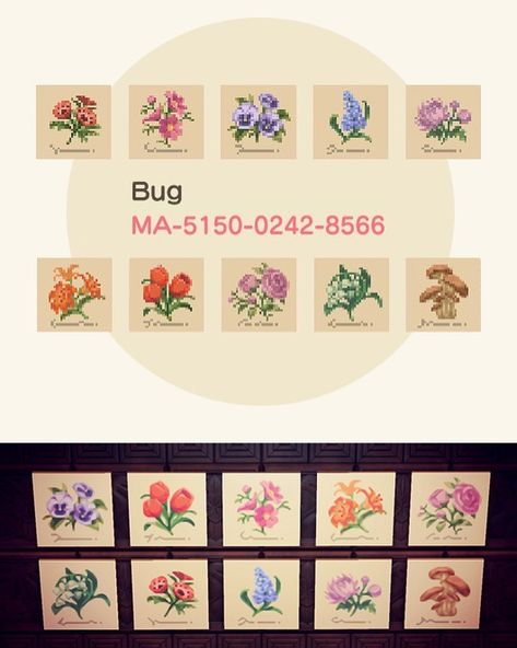 some botanical designs by vitaminbug on reddit! these would make cute garden signs Cute Garden Signs, Acnh Mushroom, Flower Signs, Mushroom Designs, Cute Garden, Animal Crossing Memes, Qr Codes Animal Crossing, Bunny And Bear, New Animal Crossing