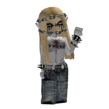 Roblox Rockstar Outfit, Y2k Roblox Fits, Roblox Motorcycle Outfits, Roblox Female Avatar, R6 Roblox Avatars Girl, R15 Roblox Avatars Emo, Y2k Baddie Outfits, R15 Roblox Avatars Girl, Emo Roblox Girl Outfits