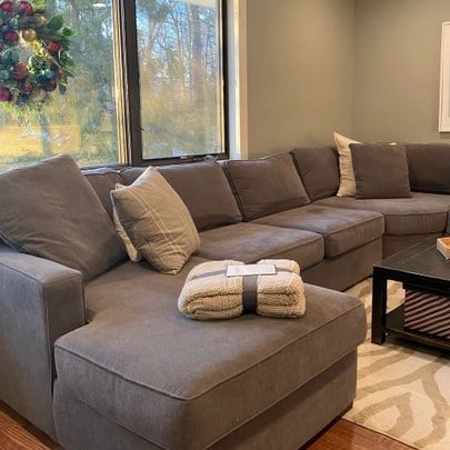 Mocha Couch Living Room, Radley Sectional, Mocha Sofa, Grey Couch Living Room, Grey Couches, Couch Set, Couches Living Room, Living Room Inspiration, Room Inspiration