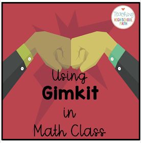 Teaching High School Math: New Game to use in Math Class - GimKit Led Classroom, Tutoring Online, Hs Classroom, Math Things, Teacher Cart, Math Rti, High School Math Teacher, Math 8, Teaching Secondary