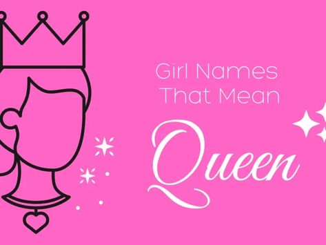 Every girl deserves to enjoy life like a queen. Go ahead and lay that foundation for the life of royalty by selecting a moniker from this list of girl names that mean queen. From Rhiannon to Regina and beyond, each option is feminine and beautiful. #girlnames #babynames Names That Mean Queen, Queen Names, Words In Other Languages, List Of Girls Names, Name Quotes, Irish Names, African Origins, Spanish Names, Baby Names And Meanings