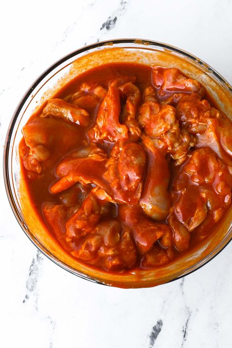 5-Ingredient Buffalo Chicken Marinade Buffalo Chicken Marinade, Grilled Chicken Salads, Sauce For Chicken Wings, One Pan Meal Prep, Easy Homemade Buffalo Sauce, Zesty Salad Dressing, Teriyaki Chicken Marinade, Chicken Thigh Marinade, Chicken Salads