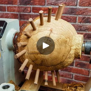 Wood Turning Projects For Beginners, Wood Turning Projects Awesome Ideas, Lathe Projects Woodturning, Wood Turning Ideas, Wood Lathe Projects, Wooden Bowls Diy, Woodturning Videos, Wooden Yarn Bowl, Woodturning Projects