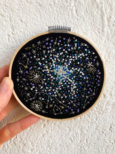 Starry Night Embroidery, Galaxy Embroidery, Constellation Embroidery, Celestial Embroidery, Space Embroidery, Sky Embroidery, Formal Ideas, Constellation Map, Fabric Collage