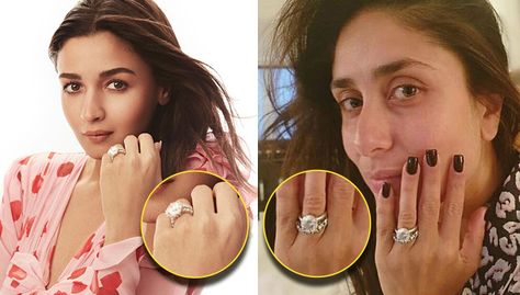 Alia Bhatt Wedding Nails, Alia Bhatt Wedding Ring, Kareena Kapoor Ring, Alia Bhatt Ring, Priyanka Chopra Engagement Ring, Kareena Kapoor Engagement Ring, Priyanka Chopra Wedding Ring, Kareena Kapoor Nails, Alia Bhatt Engagement Ring