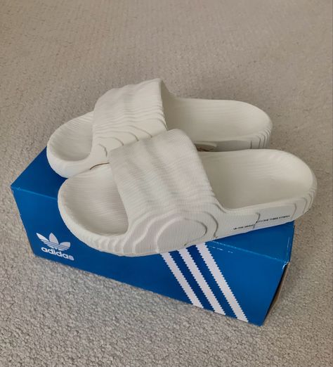 adidas | adilette 22 slides | off white Adidas Adilette 22, Bday Wishes, Slides Outfit, Adidas Slides, Adidas Adilette, Just For Laughs Videos, Me Too Shoes, Style Guides, Slides