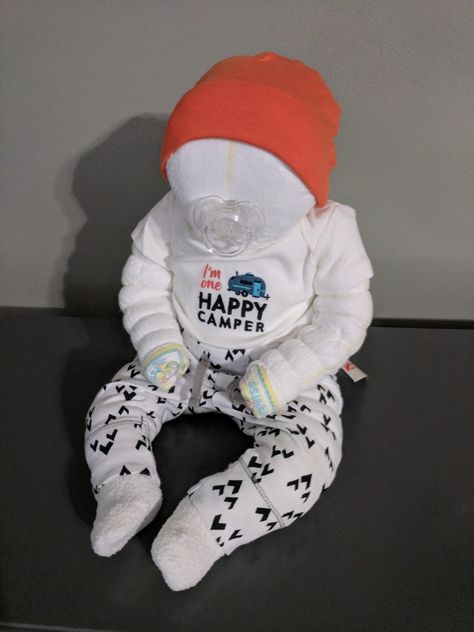 Flour Baby Project, Flour Baby, Teddy Bear From Baby Sleeper, Loded Diaper Shirt, Blanket Cake Shower Gifts, Diaper Motorcycle Diy, Diaper Figures Shower Gifts, Baby Shower Baskets, Baby Shower Diaper Cake