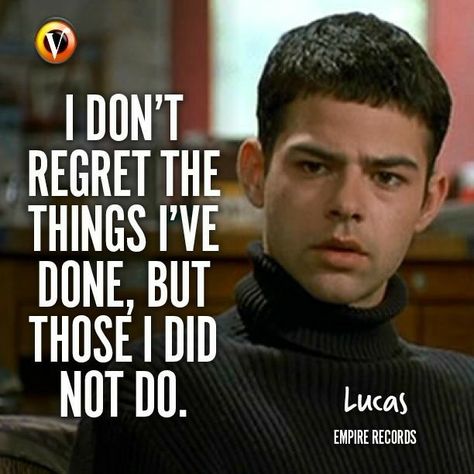 #EmpireRecords (1995) - #Lucas Empire Records Quotes, Rory Cochrane, Film Journal, Empire Records, Fav Movie, Senior Quotes, Love Life Quotes, Fav Movies, Axl Rose