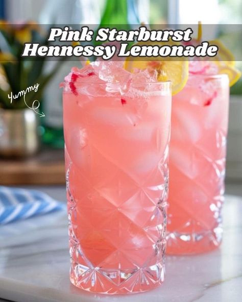 Hennessy Lemonade, Cookie Dip, Hennessy Cognac, Hennessy Bottle, Starburst Candy, Lemonade Punch, Pink Starburst, Vodka Lemonade, Lemonade Recipe