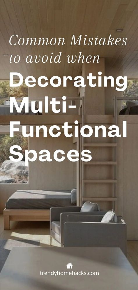 How to Avoid Common Mistakes When Decorating Multi-Functional Spaces Bed With Drawers Underneath, Flexible Furniture, Function Room, Trendy Home, Furniture Arrangement, Home Hacks, Functional Design, Shelving Unit, Storage Solutions