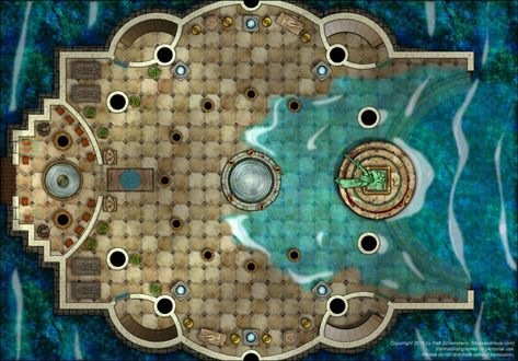 ProFantasy Community Forum - Battlemap: Temple of the Sea Dnd Dungeon, Pathfinder Maps, Map Layout, Dnd World Map, Map Making, Battle Map, Map Maker, Tabletop Rpg Maps, Fantasy Maps