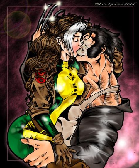 Wolverine Daughter, Wolverine And Rogue, Rogue Fanart, Storm And Wolverine, Rogue And Wolverine, Wolverine Fanart, Lovers Entwined, Eddie X Chrissy, Marvel Moments