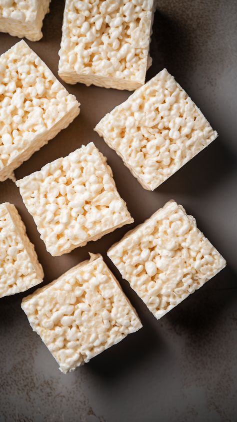 Marshmallow Rice Crispy Treats, Rice Krispie Treats Recipe, Homemade Rice Krispies Treats, Burr Basket, Gooey Bars, Krispie Treats Recipe, Homemade Dessert, Marshmallow Treats, Rice Crispy Treats