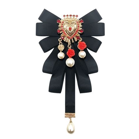 Fashion New Vintage Court Fabric Pearl Bow Brooch Tie RetroWalking Show Collar Bowknot Pins and Brooches for Women Accessories Metals Type: Zinc Alloy Shape\pattern: Bowknot Brooches Type: Brooches Gender: Women Style: Vintage Material: Fabric kind: breastpin style: women's (clothing) Material: alloy model: Bow Brooch style: Europe Pins And Brooches, Pearl Bow, Bow Brooch, Brooch Jewelry, Heart Shaped Diamond, Collars For Women, Ribbon Tie, Baroque Pearls, Ribbon Bows