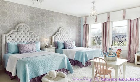 Frozen Inspired Bedroom, Girls Single Bed, Frozen Themed Bedroom, Royal Interior, Girls Twin Bed, Frozen Bedroom, Frozen Room, Disney Bedrooms, Inspired Bedroom