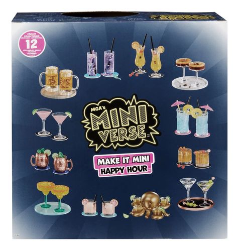 MGA's Miniverse Make It Mini Happy Hour cocktails Make It Mini Verse, Friendship Recipe, Mini Verse, Girls Playhouse, New Barbie Dolls, Olivia Jade, Harry Potter Potions, Mini Brands, Mini Spa