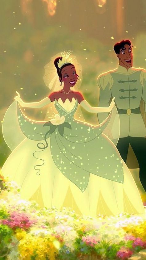 Black Disney Princess, Lights Lacquer, Tiana Disney, Tiana And Naveen, Princesa Tiana, Animation Disney, Disney Princess Movies, Princess Wallpaper, Disney Collage