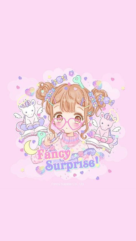 fancy surprise Surprise Wallpaper, Fancy Surprise, Hello Kitty Characters, Kawaii Illustration, Super Kawaii, Cute Animal Drawings Kawaii, Cocoppa Play, Kawaii Chibi