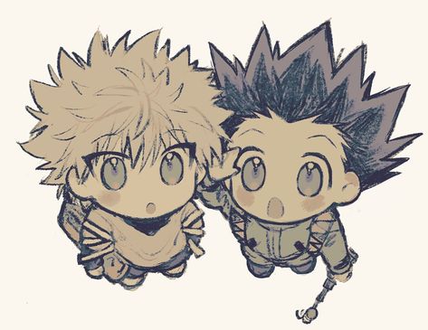 Kill X Gon, Gon Pfp Fanart, Hunter X Hunter Doodle, Killugon Cute, Killua Christmas, Killugon Wallpaper, Hunter X Hunter Manga Panels, Gon And Killua Fanart, Killua Banner