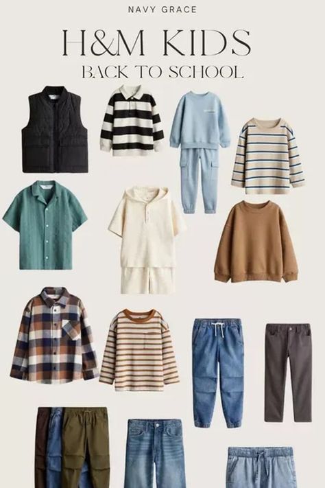 The cutest back to school styles for the kids from H&M! These boys pieces are perfect for transitioning from summer to fall outfits. Tap to shop! Back To School Boy Outfits, Back To School Outfits Boys, Fall Outfits Boys, Boys Back To School Outfits, School Outfits For Boys, Summer To Fall Outfits, Back To School Styles, Boys School Outfits, Boys Fall Outfits