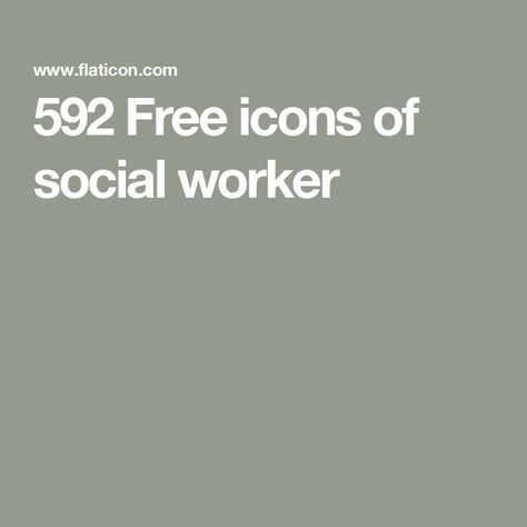 592 Free icons of social worker Social Worker, Icon Font, Vector Icons