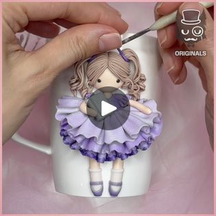 Polymer Clay Mug Ideas, Polymer Clay Mug, 3d Doll, Clay Mugs, Polymer Clay Dolls, Modeling Clay, Clay Dolls, Reduce Reuse, Polymer Clay Crafts