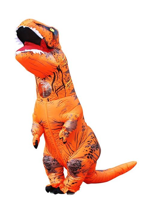 #costume Inflatable T Rex Costume, Dino Cartoon, Adult Halloween Party Games, Adult Dinosaur Costume, Costume Dinosaure, Dinosaur Suit, Inflatable Dinosaur Costume, Rex Costume, Inflatable Dinosaur