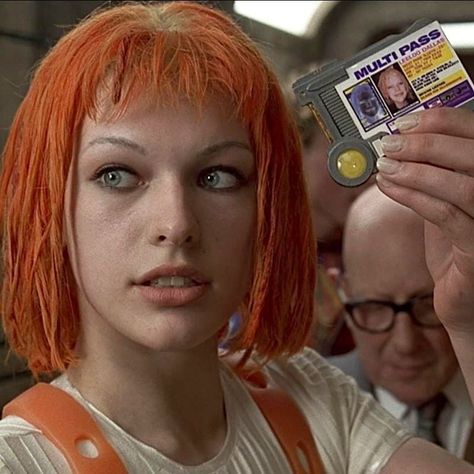 @expo156 on Instagram: “#millajovovich #leeloo #multipass #thefifthelement #1997” Lelu Fifth Element, Milla Jovovich Fifth Element, Leeloo Fifth Element, Septième Art, Vivien Leigh, Milla Jovovich, Fifth Element, Orange Hair, Film Stills