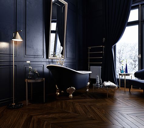 Bathroom Aesthetic Dark, Gothic Manor Interior, Black Bathroom Aesthetic, Gothic Hotel, Dream Home Design Interior, Victorian Bathroom Ideas, Bathroom Ideas Victorian, Bees House, Gothic Bathroom Ideas