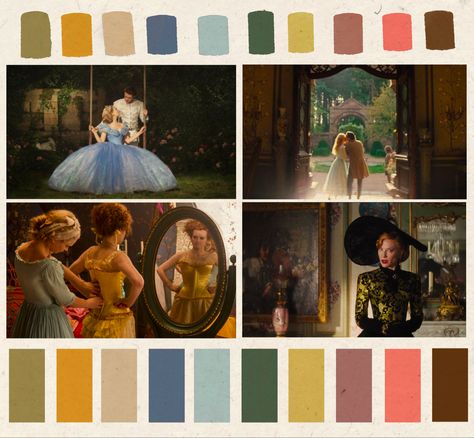 Vintage Disney Color Palette, Bridgeton Color Palette, Royal Color Scheme, Fairytale Colour Palette, Classic Disney Aesthetic, Cinderella Color Palette, Soft Natural Spring, Nostalgic Color Palette, Medieval Color Palette