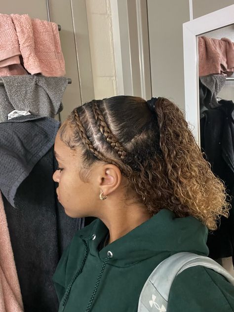 Short Athletic Hairstyles, Mixed Curly Hair Hairstyles, Tournament Hairstyles, Braided Hairstyles For Natural Hair, Girl Curly Hairstyles, Curly Braided Hairstyles, Quick Curly Hairstyles, Black Kids Braids Hairstyles