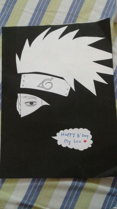 Naruto Birthday Cards Diy, Anime Happy Birthday Card, Diy Anime Birthday Cards, Naruto Birthday Cards, Anime Happy Birthday, Naruto Birthday, Funny Naruto, Boys Valentines, Bday Cards