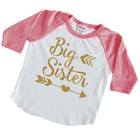 Big Sister Shirt, Big Sister Toddler Shirt by Bump and Beyond Designs Big Sister Announcement Shirt, Pregnancy Announcement Big Sister, Big Sister Announcement, Big Sister Gifts, Sweater Refashion, Sister Shirt, Diy Sweatshirt, Pregnancy Announcement Shirt, Big Sister Shirt