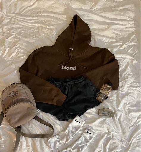 blond frank ocean hoodie, black john gault shorts, land rover backpack, nike socks, brown claw clip, victoria’s secret perfume scent bare Frank Ocean Blond Sweatshirt, Frank Ocean Sweatshirt, Frank Ocean Outfits, Blond Hoodie, Frank Ocean Hoodie, Frank Ocean Merch, Frank Ocean Blonde, Cream Hoodie, Everyday Casual Outfits