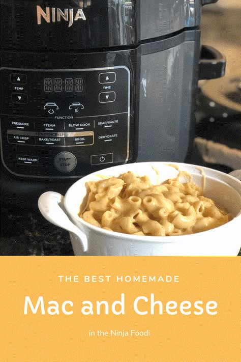 Pressure Cooker Mac And Cheese, Ninja Foodi Meals, Ninja Pressure Cooker, Make Mac And Cheese, Food Ninja, Ninja Foodie Recipes, Ninja Cooking System Recipes, Ninja Cooking System, Food Crockpot