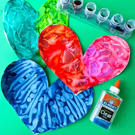 Glue And Watercolor Art, Clear Glue Crafts, Elmers Clear Glue Art, Crayon Resist Watercolor, Preschool Mixed Media Art, Rainbow Process Art For Toddlers, Liquid Watercolor Projects For Kids, August Crafts, Lemon Watercolor